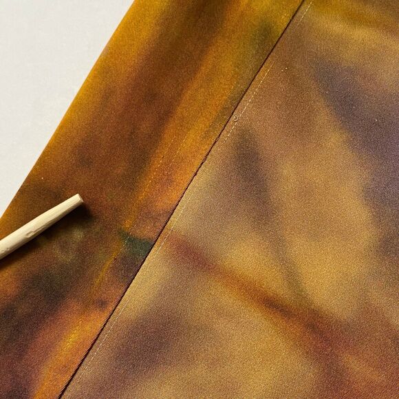 Zara Satin Effect Geometric Pants Womens Size Small Multicolor Wide Leg Flaws - Picture 15 of 16